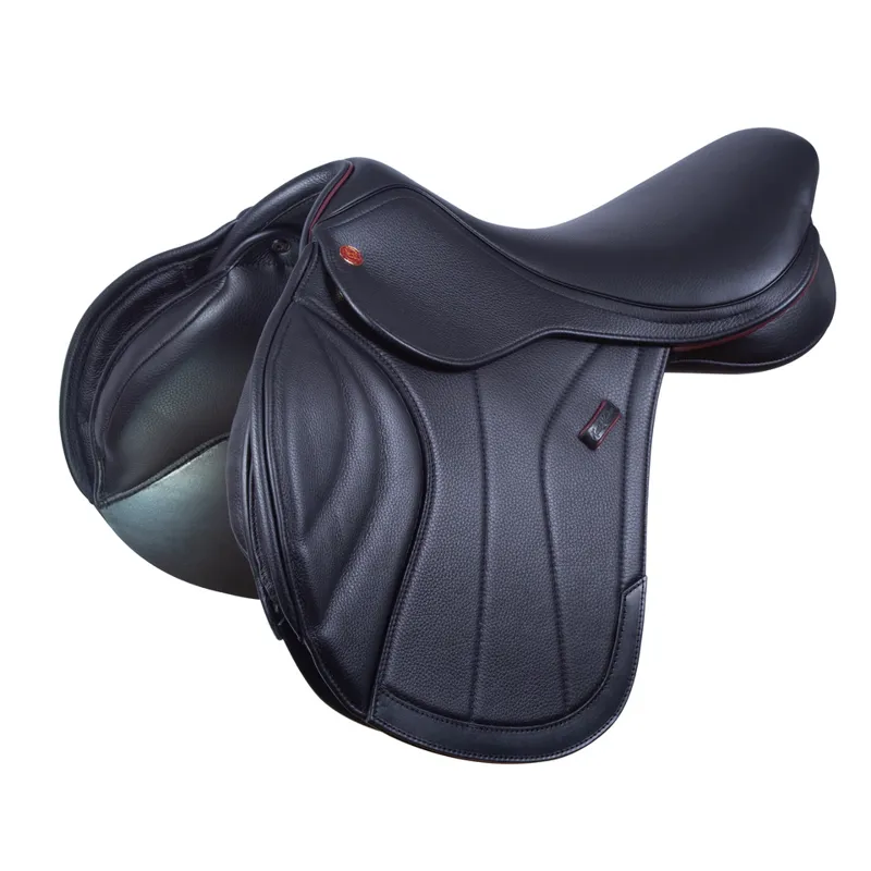 Kent and Masters Competition Series Dual-Flap Jump Saddle - Black